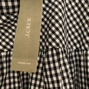 J. Crew Gingham Tiered MAXI Skirt NWT